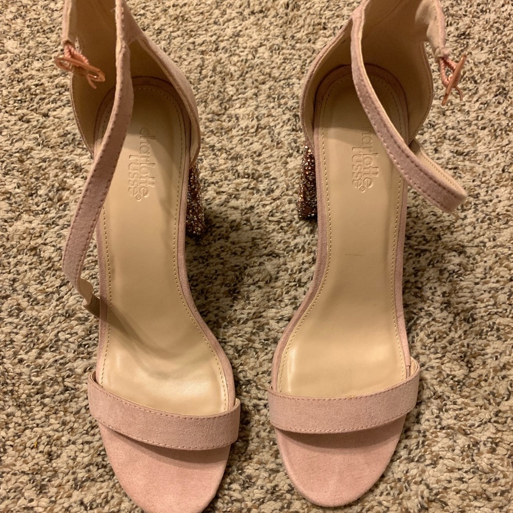 Light Pink Chunky Heels